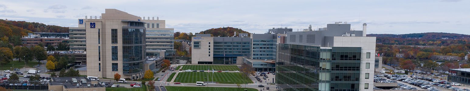 The UMass Medical School campus in Worcester, Mass., in 2020
